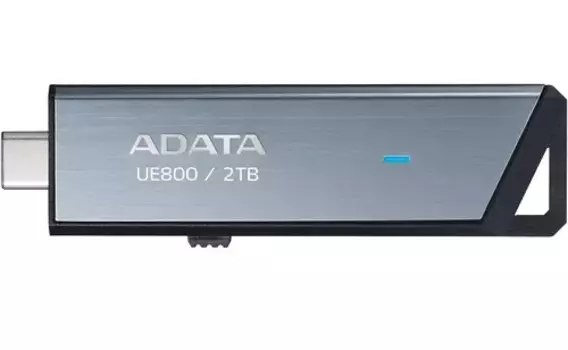 Флешка 2Tb USB 3.2 Gen2 Type-C ADATA Elite UE800, серый (AELI-UE800-2T-CSG)