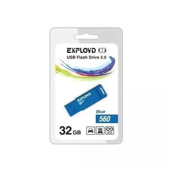 Флешка 32Gb USB 2.0 EXPLOYD 560, синий (EX-32GB-560-Blue)
