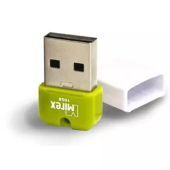 Флешка 32Gb USB 2.0 Mirex ARTON, белый/зеленый (13600-FMUAGR32)