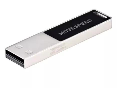 Флешка 32Gb USB 2.0 Move Speed YSUSS, серебристый/черный (YSUSS-32G2N)
