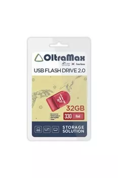 Флешка 32Gb USB 2.0 OltraMax 330, красный (OM-32GB-330-Red)