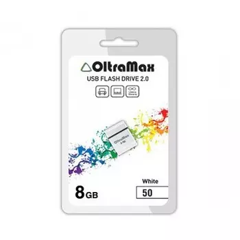 Флешка 32Gb USB 2.0 OltraMax 50, белый (OM032GB-mini-50-W)