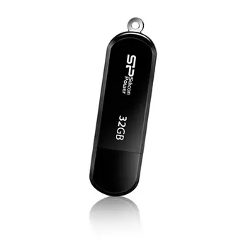 Флешка 32Gb USB 2.0 Silicon Power Luxmini Luxmini 322, черный (SP032GbUF2322V1K)