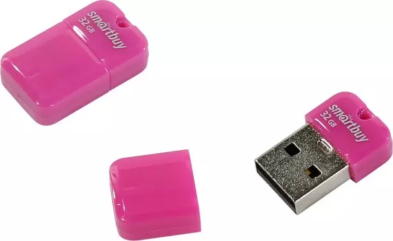 Флешка 32Gb USB 2.0 SmartBuy ART, розовый (SB32GBAP)