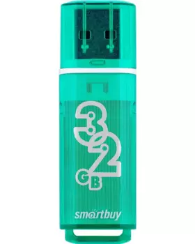 Флешка 32Gb USB 2.0 SmartBuy Glossy, зеленый