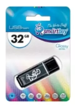 Флешка 32Gb USB 2.0 SmartBuy Glossy Glossy, оранжевый (SB32GBGS-Or)