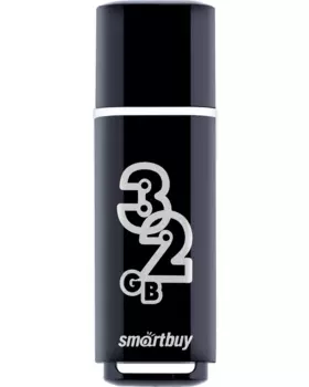 Флешка 32Gb USB 2.0 SmartBuy Glossy, черный