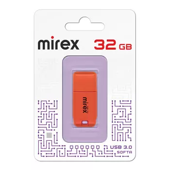 Флешка 32Gb USB 3.0 Mirex Softa 13600-FM3SOR32, оранжевый (13600-FM3SOR32)