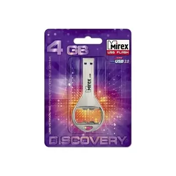 Флешка 4Gb USB 2.0 Mirex BOTTLE OPENER, серебристый (13600-DVRBOP04)