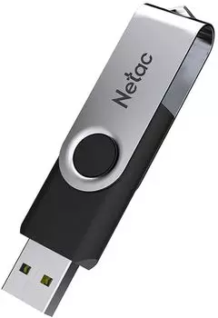 Флешка 4Gb USB 2.0 Netac U505, черный/серебристый (NT03U505N-004G-20BK)