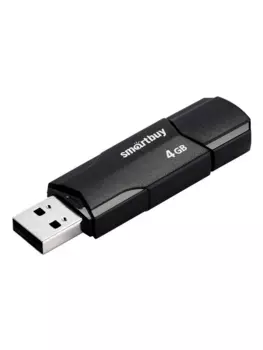 Флешка 4Gb USB 2.0 SmartBuy Clue, черный (SB4GBCLU-K)
