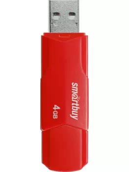 Флешка 4Gb USB 2.0 SmartBuy Clue, красный (SB4GBCLU-R)