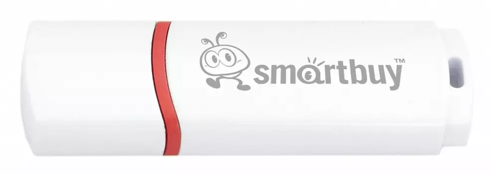 Флешка 4Gb USB 2.0 SmartBuy Crown Crown, белый (SB4GBCRW-W)