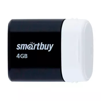 Флешка 4Gb USB 2.0 SmartBuy Lara, черный (SB4GBLara-K)