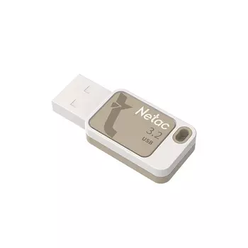 Флешка 512Gb USB 3.2 Netac UA31, белый/золотистый (NT03UA31N-512G-32YE)