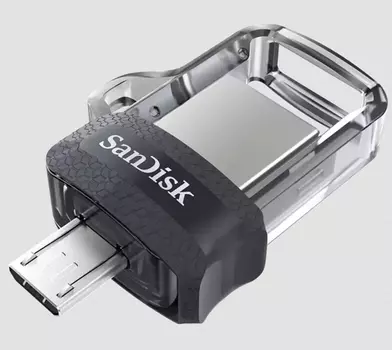 Флешка 64Gb USB 3.1/microUSB Sandisk Ultra Ultra, черный