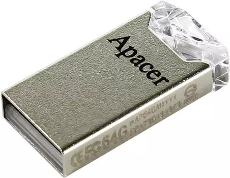 Флешка 64Gb USB 2.0 Apacer AH111, белый (AP64GAH111CR-1)
