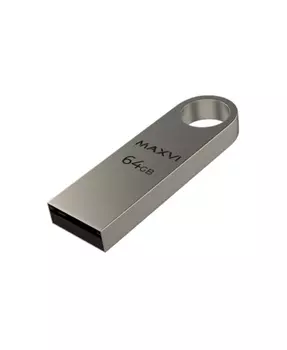 Флешка 64Gb USB 2.0 Maxvi, серебристый (FD64GBUSB20C10MK)