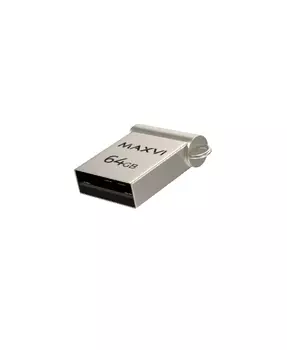 Флешка 64Gb USB 2.0 Maxvi, серебристый (FD64GBUSB20C10MM)