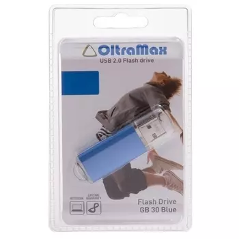 Флешка 64Gb USB 2.0 OltraMax 30, синий (OM064GB30-Bl)