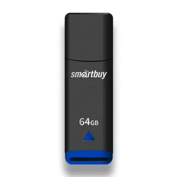 Флешка 64Gb USB 2.0 SmartBuy Easy, черный (SB064GBEK)