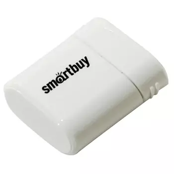 Флешка 64Gb USB 2.0 SmartBuy Lara, белый (SB64GBLARA-W)