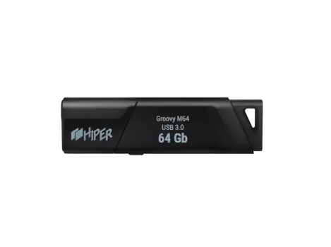 Флешка 64Gb USB 3.0 Hiper Groovy М64, черный (HI-USB364GBU336B)