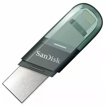 Флешка 64Gb USB 3.1/Lightning Sandisk IXpand Flip, зеленый/серебристый (SDIX90N-064G-GN6NN)