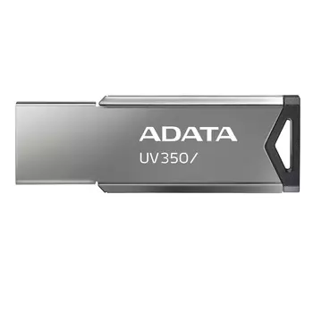 Флешка 64Gb USB 3.2 ADATA UV350 AUV350-64G-RBK, черный/серый (AUV350-64G-RBK)