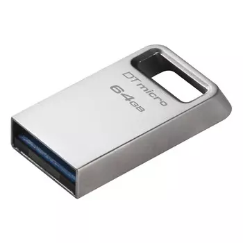 Флешка 64Gb USB 3.2 Kingston DataTraveler Micro, серебристый (DTMC3G2/64GB)