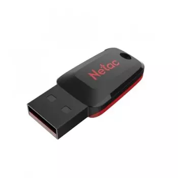 Флешка 8Gb USB 2.0 Netac U197, черный/красный (NT03U197N-008G-20BK)