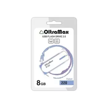 Флешка 8Gb USB 2.0 OltraMax 220, фиолетовый (OM-8GB-220-Violet)