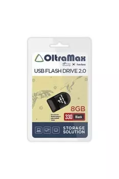 Флешка 8Gb USB 2.0 OltraMax 330, черный (OM-8GB-330-Black)