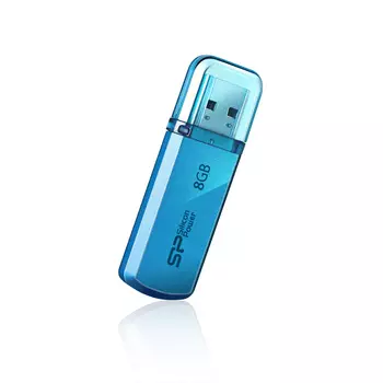 Флешка 8Gb USB 2.0 Silicon Power Helios Helios 101, синий (SP008GBUF2101V1B)