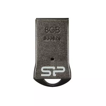 Флешка 8Gb USB 2.0 Silicon Power Touch Touch T01, серый (SP008GBUF2T01V1K)
