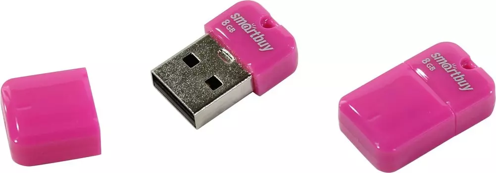 Флешка 8Gb USB 2.0 SmartBuy ART, розовый (SB8GBAP)