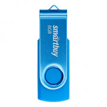 Флешка 8Gb USB 2.0 SmartBuy Twist SB008GB2TWB, синий (SB008GB2TWB)