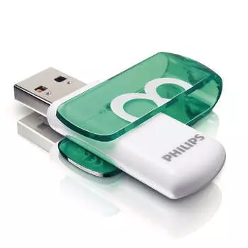Флешка 8Gb USB 3.0 PHILIPS Vivid Edition 3.0, белый (FM08FD00B/97)