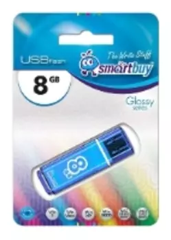 Флешка 8Gb USB 3.0 SmartBuy Glossy, темно-синий (SB8GBGS-DB)