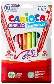 Фломастеры Carioca Birello, 10 шт. (41438)