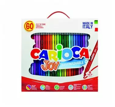 Фломастеры Carioca Joy, 60 шт. (41015)