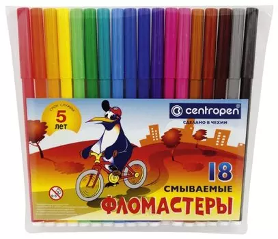 Фломастеры Centropen Набор, 18 шт. (7790/18ET)