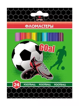 Фломастеры Хатбер футбол, 24 шт. (BFk_24118)