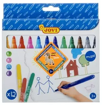 Фломастеры Jovi Maxi, 12 шт. (1712)