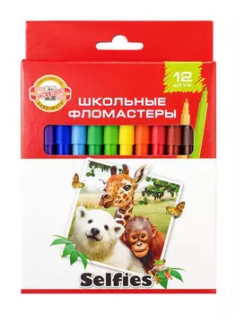 Фломастеры Koh-I-Noor 1002, 12 шт. (771002AB22KS)