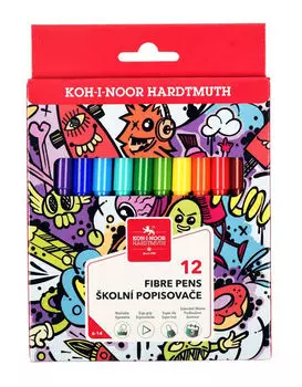 Фломастеры Koh-I-Noor 1002, 12 шт. (771002AB23KS)