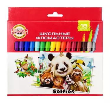 Фломастеры Koh-I-Noor 1002, 18 шт. (771002AH22KS)