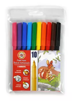 Фломастеры Koh-I-Noor Zoo 1002 , 10 шт. (771002AJ04TERU)