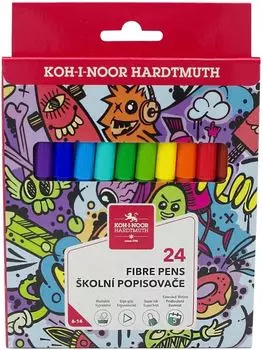 Фломастеры смываемые Koh-I-Noor Teenage 1002, 24 шт. (771002BD23KS)