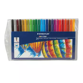 Фломастеры смываемые Staedtler 325 WP24, 24 шт. (151073)